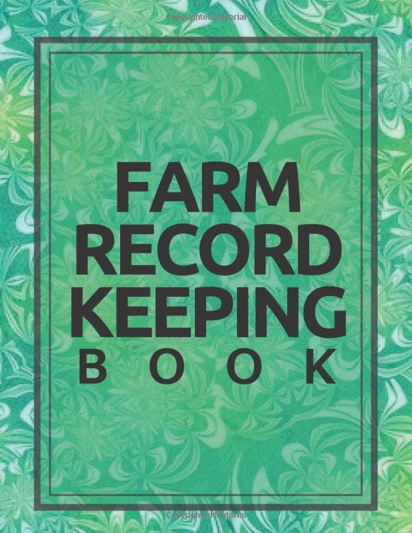 Farm Record Keeping Book Essential Farming Bookkeeping Note, Farm