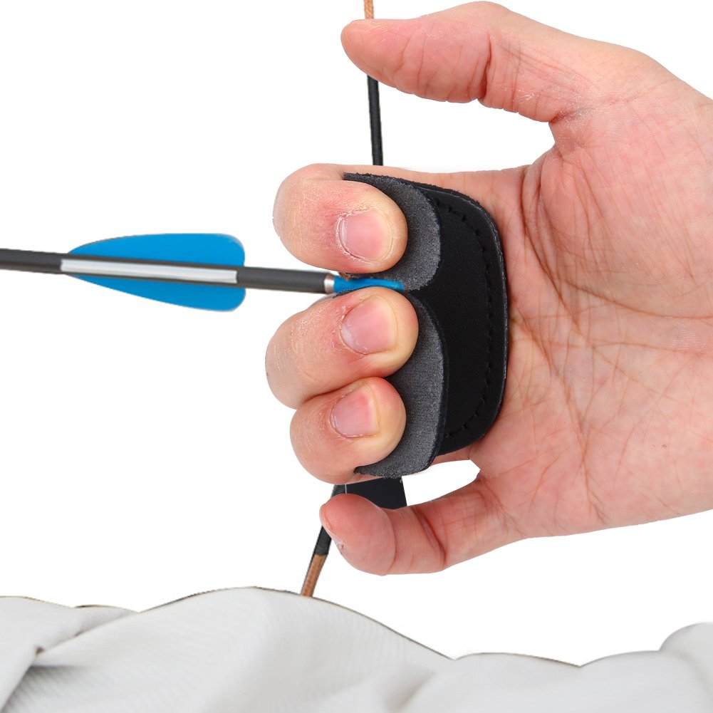 Weiyiroty Soft Archery Finger Guard, Bow Finger Guard, Archery Accessory for Archery Lovers