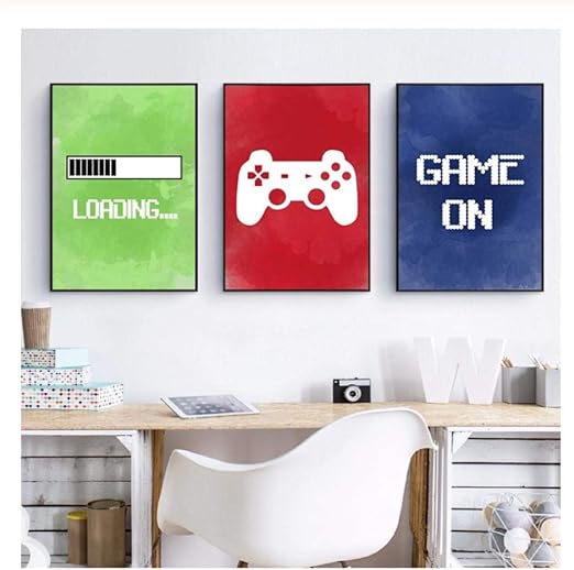 Arte De Pared De Videojuegos Lienzos Impresiones Decoracion De