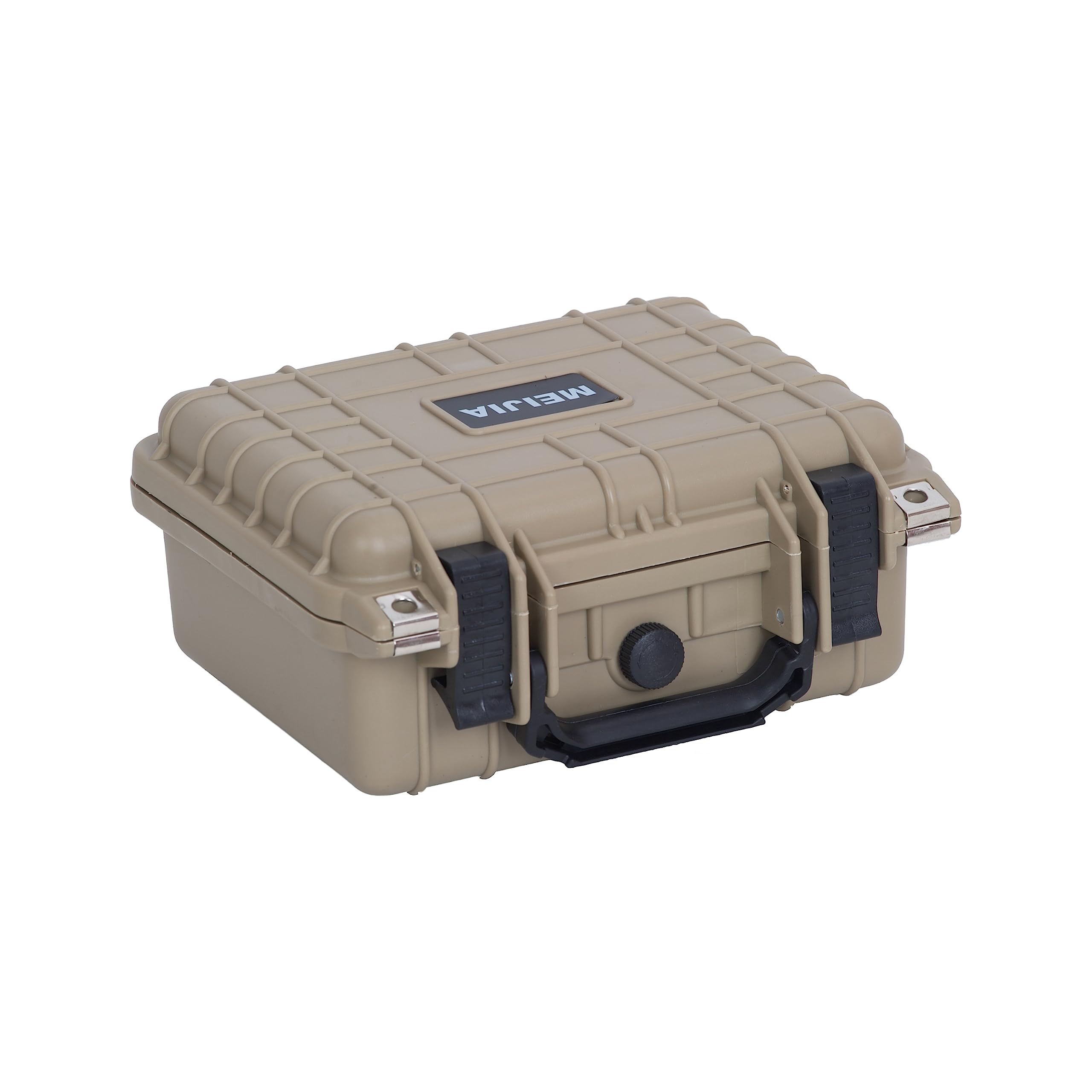 MEIJIA Waterproof Protective Case,Hard Camera Case with Customizable Foam, Fit for Drones, Camera, Lens,10.62 x9.68x4.87inches (Desert Tan)