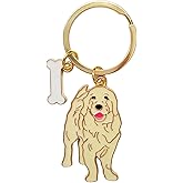POYAMUSE Enamel Dog Pet Keychain - A Heartwarming Memorial and Adorable Accessory keyring for Dog Lovers