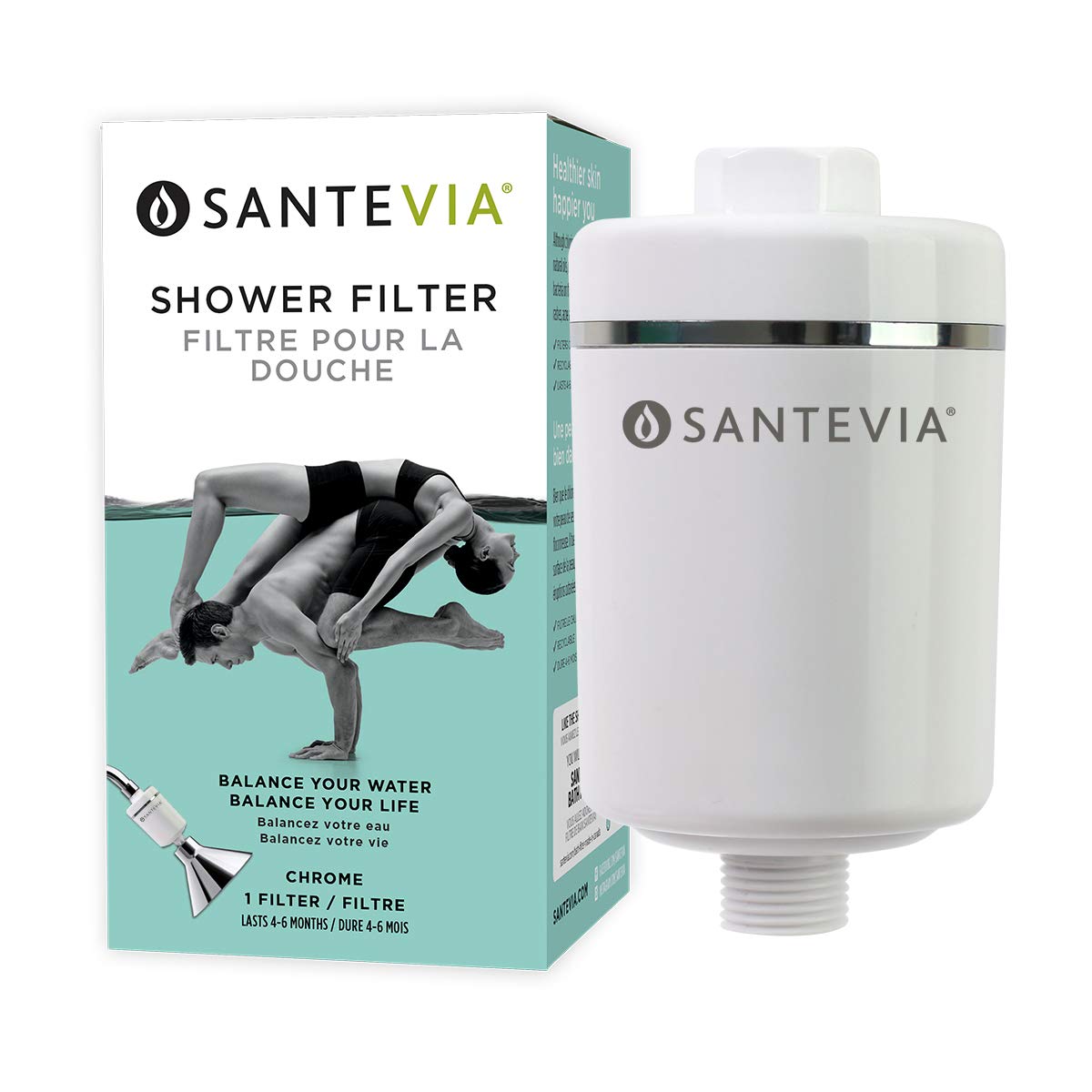 Santevia Water Systems Shower Filter, White Amazon.co.uk Health