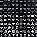 Frentaly Glow in Dark Rocker Switch Set Night Picture Word Label Decal Circuit Panel Sticker Car Boat Truck Marine (120pcs)