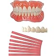 Denture Do it Yourself Full Set of Top and Bottom Fake Teeth, for Improve Smile, DIY Kit Easy and Convenient, Fake Teeth Repair Missing Teeth, Protect Your Teeth-18