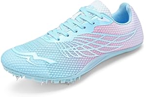 WESHIRUN Track and Field Shoes for Men Women 8 Spikes Boys and Girls Kids Running Racing Shoes