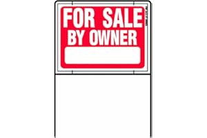 HY-KO Products RSF-605 FOR SALE BY OWNER SIGN 36 in H x 24.5 in W Red & White