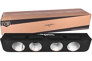 Skar Audio Quad 8" Ported Subwoofer Enclosure Compatible with 2015-2025 Ford F-150 SuperCrew Cab Trucks