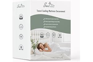 Sweet Zzz 100% Waterproof Natural Tencel Mattress Encasment Six-Sided Protection Durable 15” Deep Pockets Machine Washable Hotel Bedding Twin (39"x75"x14")