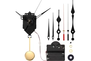 Hicarer Quartz Pendulum Trigger Clock Movement Chime Westminster Melody Mechanism Clock Kit with 3 Pairs of Hands