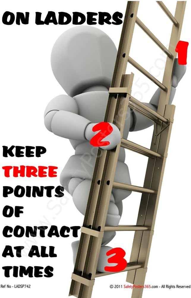 SafetyLeiter für Sicherheit auf Leitern, hält 3 Kontaktpunkten