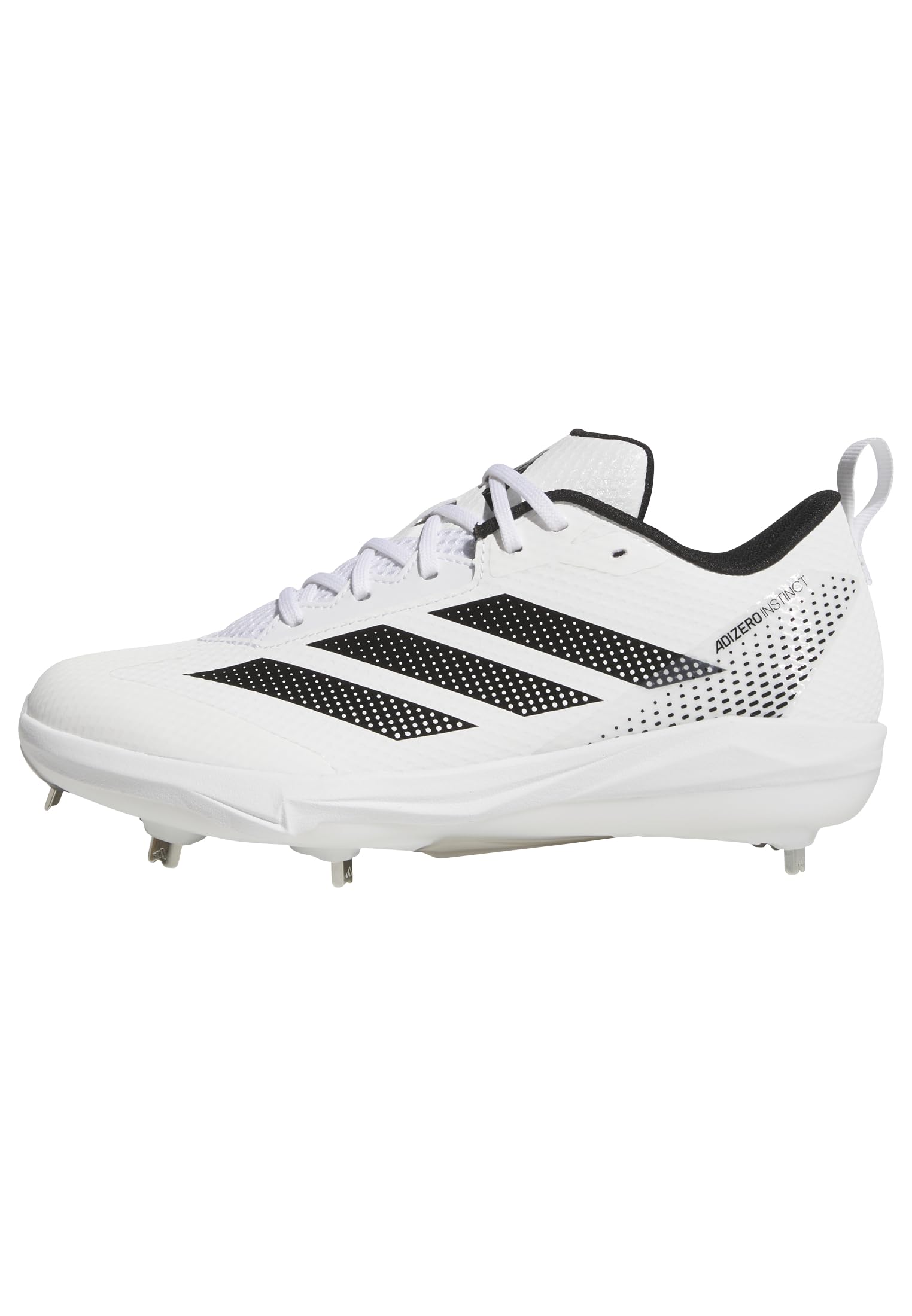 adidas Women’s Adizero Instinct 2.0 Softball, White/Black/Black, 5