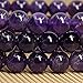 Natural A Grade Dark Amethyst Gemstone 8mm Round Beads Stretch Bracelet 7 Inch