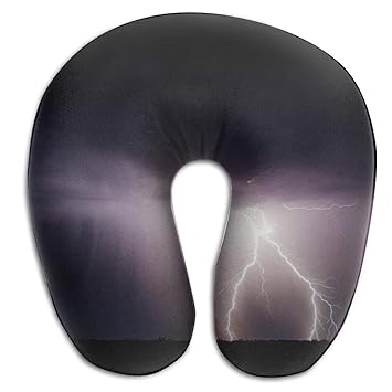 Amazon Com Kiengg Power Thunder Lightning Bolt U Shaped Neck