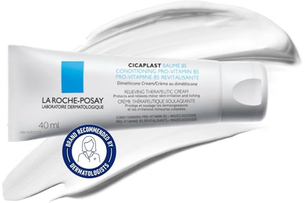 La Roche Posay Cicaplast Baume B5, Multi-Purpose Soothing Balm for Dry Skin, Absorbs Quickly, Non-Sticky, Glassy Skin Finish,