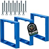 Mint Bucket Brands 1/2" Double Gang Outlet Box Extenders, UL Listed, Includes Screws, Electrical Box Extender for Outlets & Switches, Pack of 3