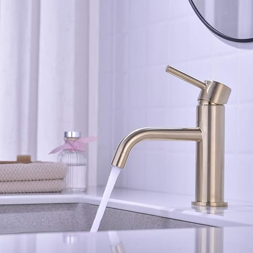 Gordee Bathroom Sink Faucet Single Handle One Hole Lead Free Brass