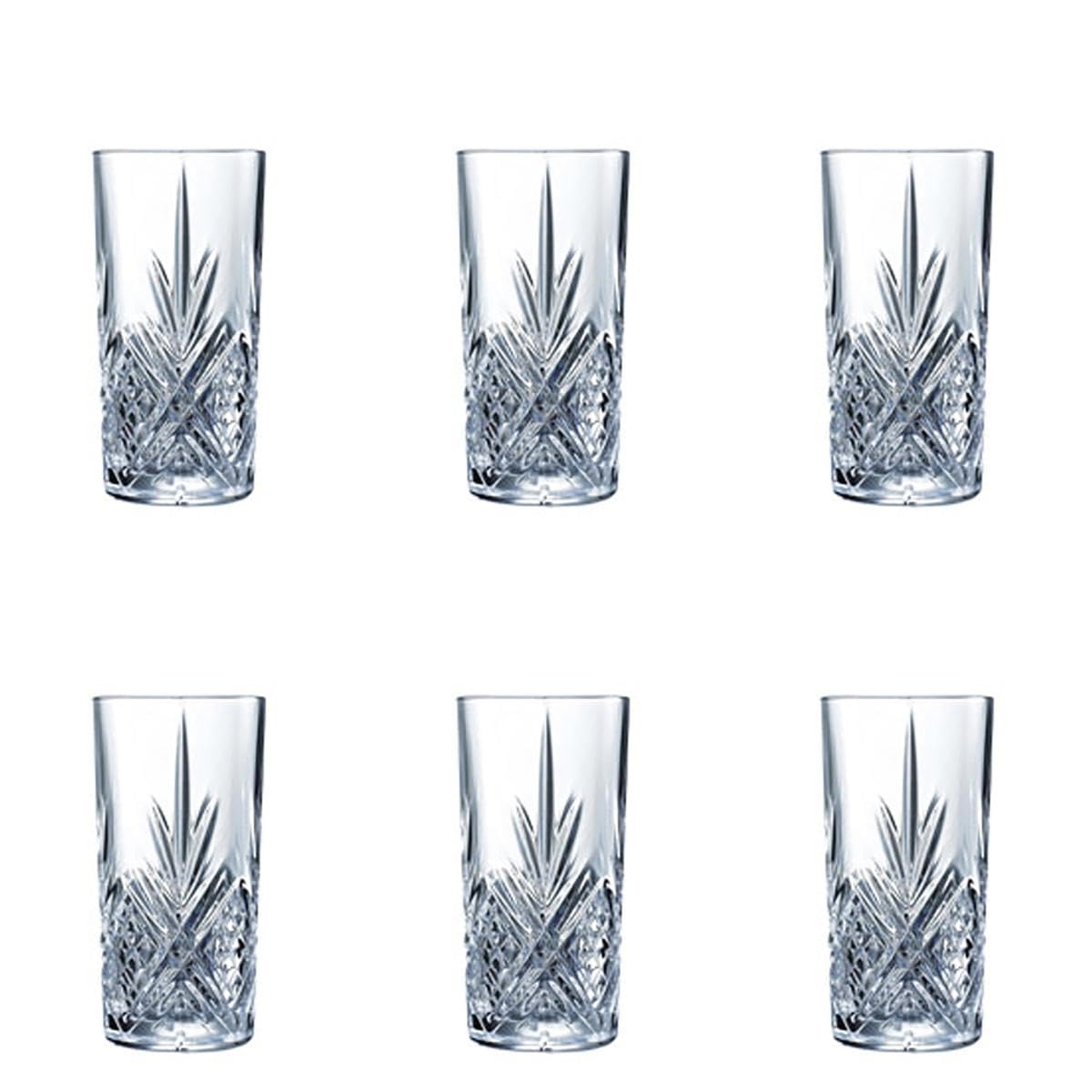 Arcoroc Broadway Hiball Glasses 10 oz/280 ml, L7256, Pack of 6