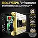 OPT7 Bolt AC 55w Hi-Power 9006 HID Kit - Relay Bundle - All Bulb Sizes and Colors - 2 Yr Warranty [6000K Lightning Blue Xenon Light]