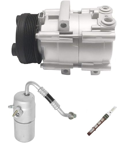 Parts Realm AC Compressor Kit For 2005-2006 Ford F-150 4.6L/5.4L – 8-Groove Pulley, FS10 Type