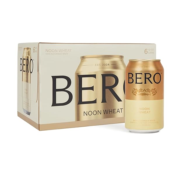 BERO NOON WHEAT NON-ALCOHOLIC BEER, 6-PACK WHEAT-STYLE CRAFT...