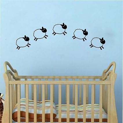 Stickers Muraux Stickers Muraux Chambre Petit Mouton Noir Chambre De Bebe Decoration Chambre D Enfant Decoration Chambre D Enfants Amazon Fr Bricolage
