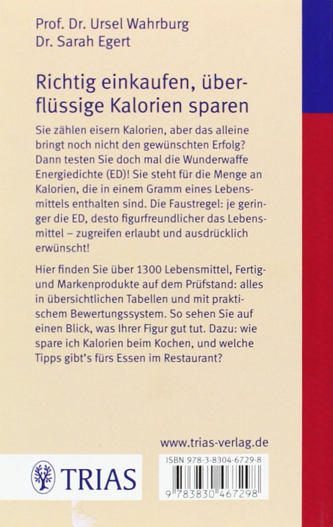 [- Richtig einkaufen: Kalorien & Energiedichte: Für Sie bewertet: 1.300 Lebensmittel und F