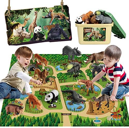 Amazon Jungle Themed Toys Prosper Realistic Animal Toys, Mini