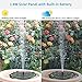 Ankway Solar Fountain for Birdbath Solar Fountain Pump Submersible Outdoor Solar Water Pump for Pond Bird Bath Yard Garden Aquarium 1.4W Green Lotus-Leaf Solar Powered Fountain Pump Kit