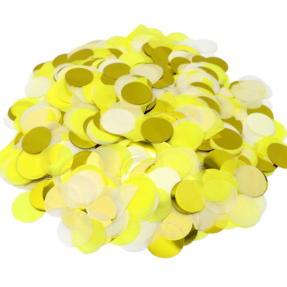 VCOSTORE 5000 Pcs Confetti Multicolour - Wedding Confetti Table Paper Circles Confetti Gender Reveal Confetti For Hen Party, Birthday and Gender Reveal(50g)