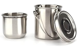 Brush Washing Bucket, Stainless Steel Material Anti Sealed Cover with Filter for Oil Painting Watercolor Gouache Acrylic