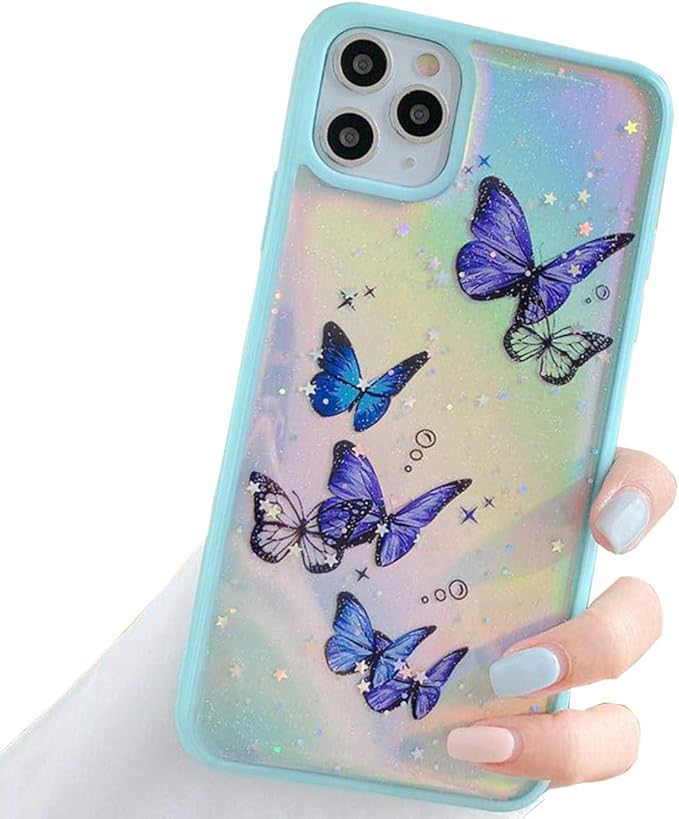 Topwin iPhone 11 Pro Max 6.5'' Butterfly Case, Girly Bling