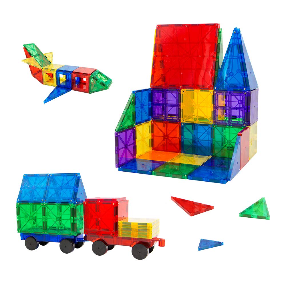 MAGNETIC TILES 3D Building Set 102 Pieces - Strongest & Safest, Certified with American & European safety norms, For Creativity beyond Imagination, STEAM Toy, Educational, Entertaining, Building Set