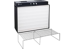 SHROOMAGIC Laminar Flow Hood with H13 HEPA Filter (20"x15"）, Class 100 / ISO 5 Clean Bench with Light for Mycology, Mushroom Cultivation, Lab & Cleanroom, 24V DC with 100–240V Adapter