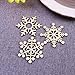TINKSKY Christmas DIY Assorted Wooden Snowflake Cutouts Craft Embellishment Gift Tag Wood Ornament for Weding,Pack of 10