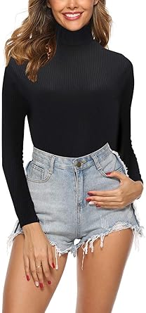 bodycon turtleneck top