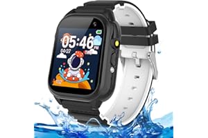 BEIARA Kids Waterproof Smart Watch for 3-12 Year Old Boys Girls Learning Toys with 26 Puzzle Game 1.44'' HD Touchscreen Camera Video Music Pedometer Alarm Watch for Christmas Learning Toy Gift