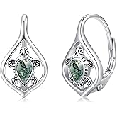 AOVEAO Cute Animal Leverback Earring 925 Sterling Silver Summer Bohemia Beach Theme Earrings for Women