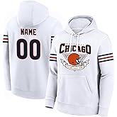 Hoodies with Pocket White Apparel Personalized Any Name Any Number for Men Kids Dad Gifts