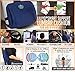 Smart Lumbar Support Back Cushion Pillow - for Lower Back Pain Relief, Everlasting Comfort, Ergonomic 3-Strap System (Midnight Blue)