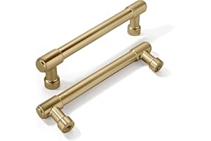 khtumeware 10 Pack 4 Inch(102mm) Champagne Bronze Kitchen Cabinet Handles Warm Brass Cabinet Pulls Gold Kitchen Cabinet Hardware for Cupboard Drawer Pulls Dresser Handle
