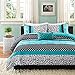 Mi Zone Comforter Set Fun Bedroom Décor - Modern All Season Polka Dot Print, Vibrant Color Cozy Bedding Layer, Matching Sham, Decorative Pillow, Twin/Twin XL, Leopard Teal 3 Piece