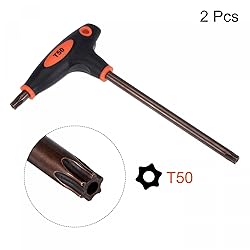 uxcell T50 Anti Tamper Proof Torx Key T-Handle Dual