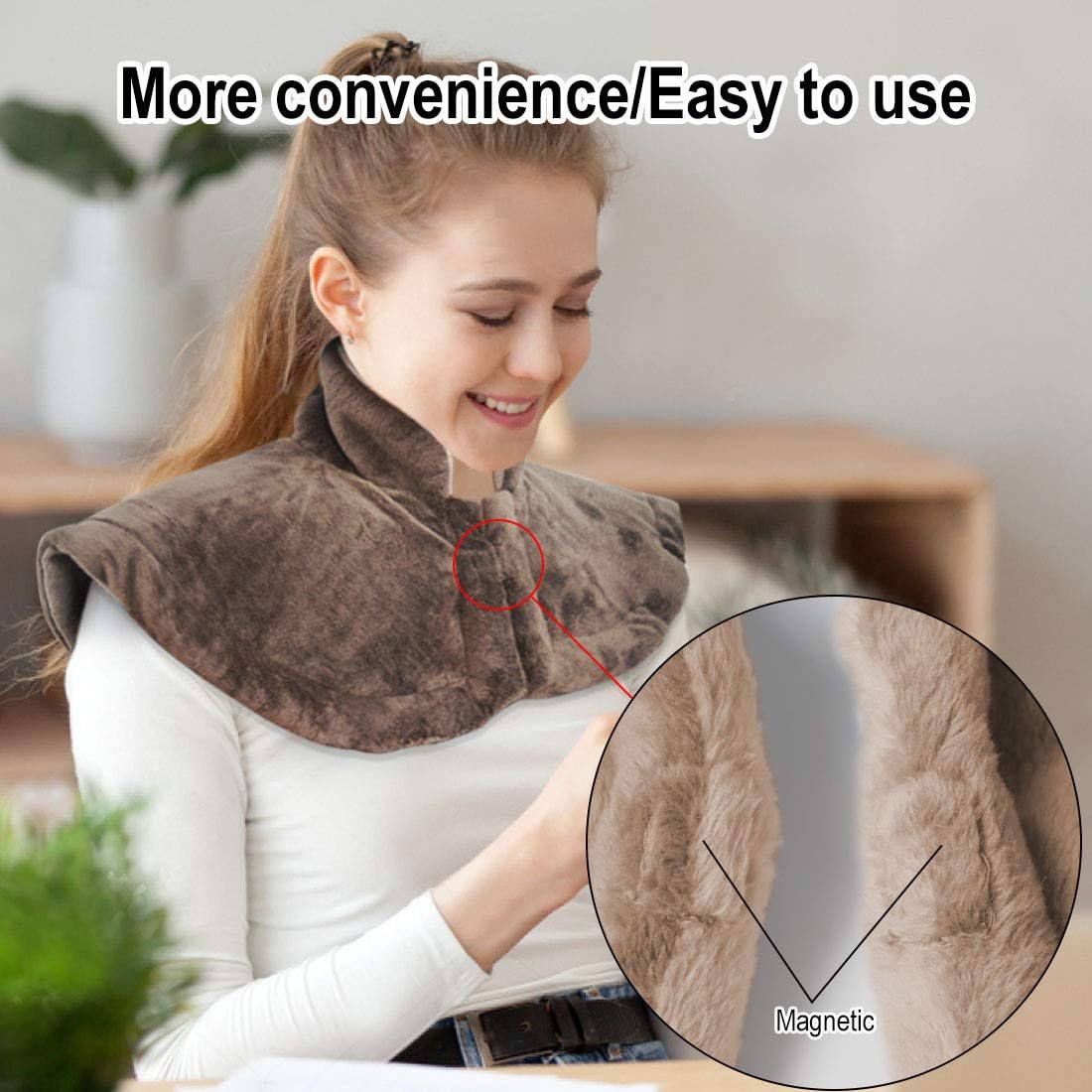 Heating Pad Fast-Heating Technology for Back/Waist/Abdomen/Shoulder/Neck Pain and Cramps Relief - Moist and Dry Heat Therapy with Auto-Off Hot Heated Pad by GOQOTOMO-HW-PJ: Health & Personal Care