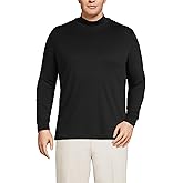 Lands' End Men's American-Grown Supima Cotton Mock Turtleneck Shirt