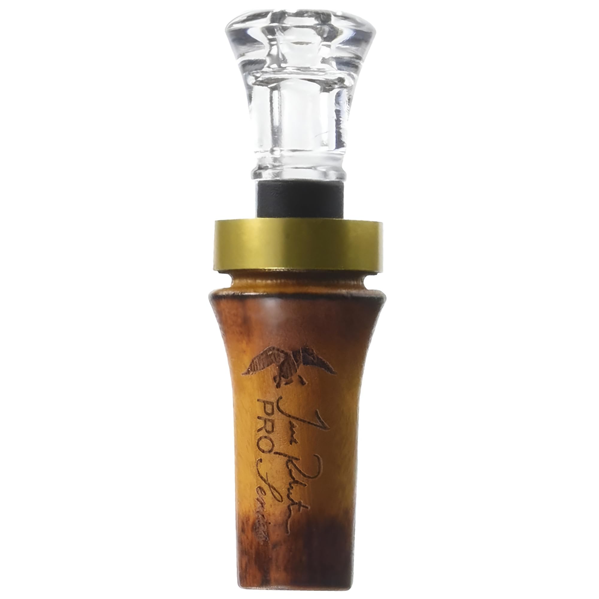 Duck Commander Jase Robertson Pro Series Duck Call - Easy Blowing, Double Reed Wood Duck Call for Duck Hunting Accessories - Burnt Hedge