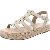 Sun + Stone Womens Ryker Strappy Flatform Sandals Ivory 8 Medium (B,M)