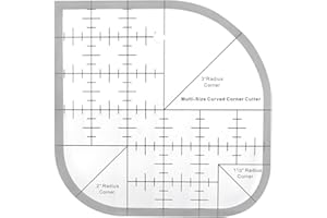 Creative Curved Corner Cutter Quilt Ruler Acrylic Sewing Curved Corner Ruler, Sewing Patchwork Ruler Sewing Template Suitable