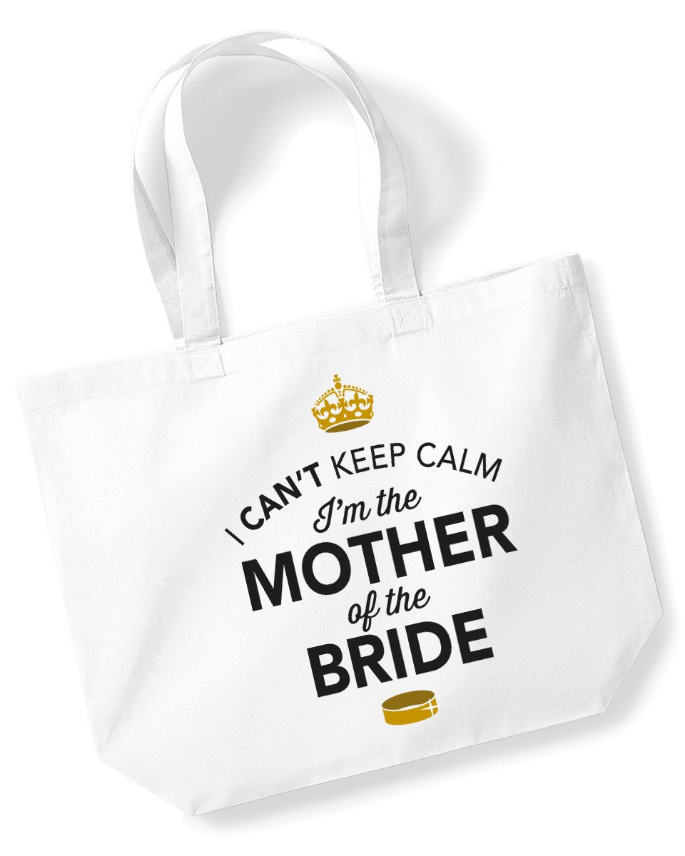 The Wedding Classics UK Mother Of Bride Gift, Brides Mother Keepsake, Tote Bag (White, 39 x 35 x 13.5 cm)