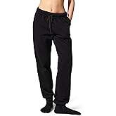 LilySilk Women Silk Terry Sweatpant Full Length Jogger Ladies Straight Leg Pants Elastic Cuffs for Casual Sports