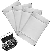 VILLCASE 4pcs Camera Bag Divider Camera Bag Compartment Divider Lens Protection Insert Backpack Inserts Lens Separator Pad Grey Fiber Fleece